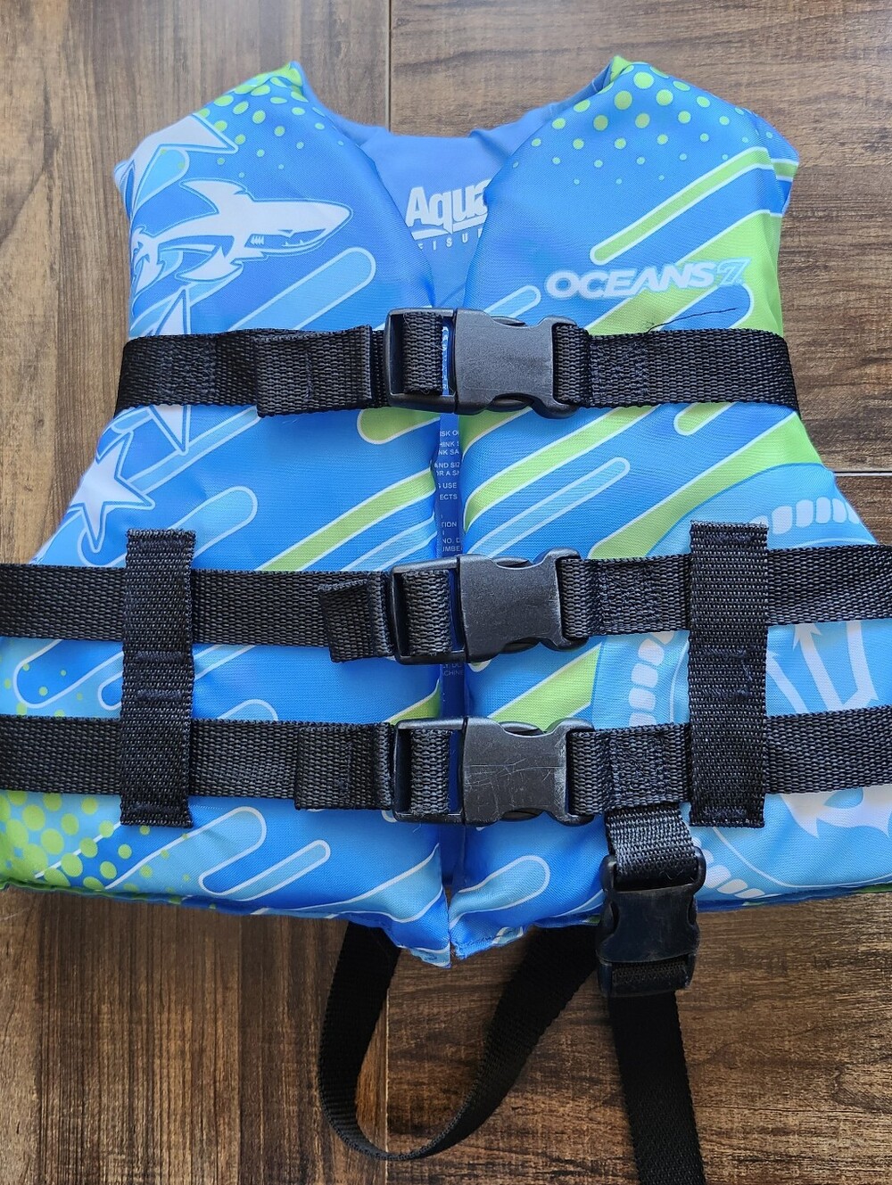 Aqua Leisure Oceans 7 Kids Life Jacket Child 30-50 lbs Type III PFD